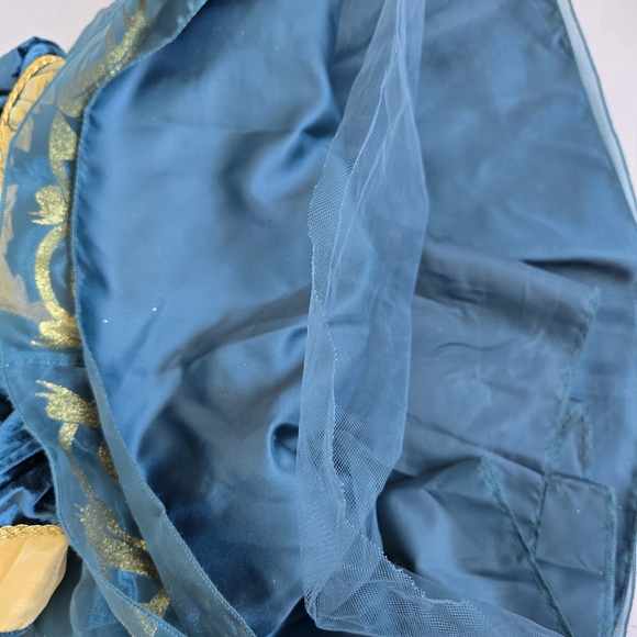Disney Store Merida 4T Deluxe Dress Green Velvet And Tulle Layers - Picture 6 of 6